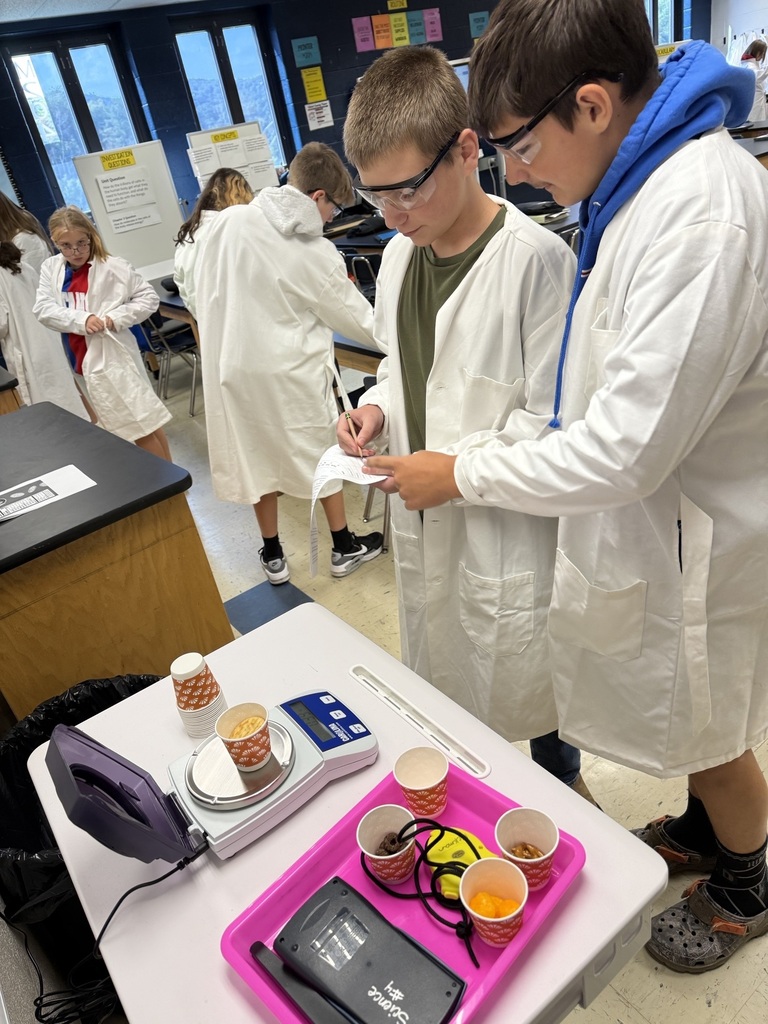students recording data
