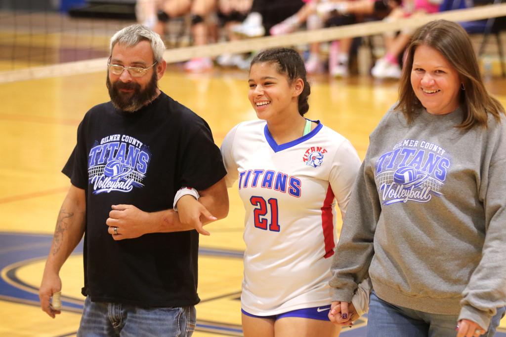 student with parents