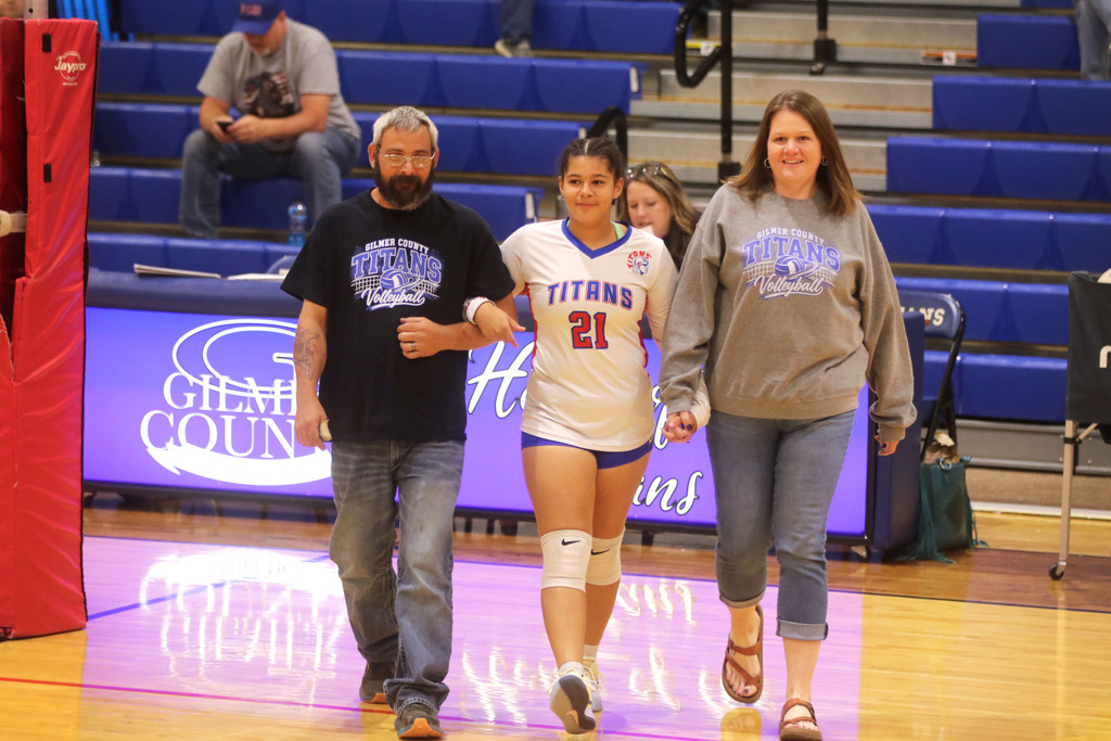 student with parents