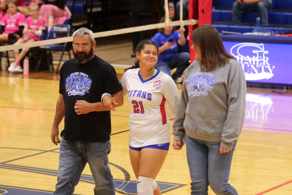 student with parents