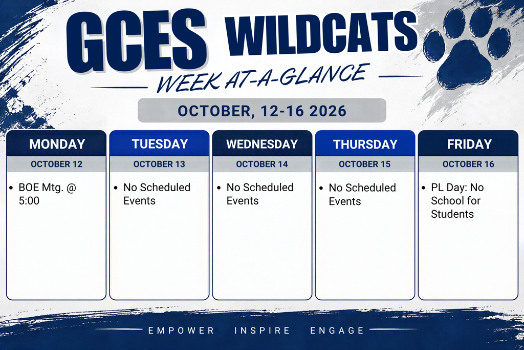 week at a glance october 12-16