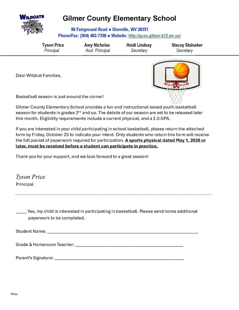 basketball letter