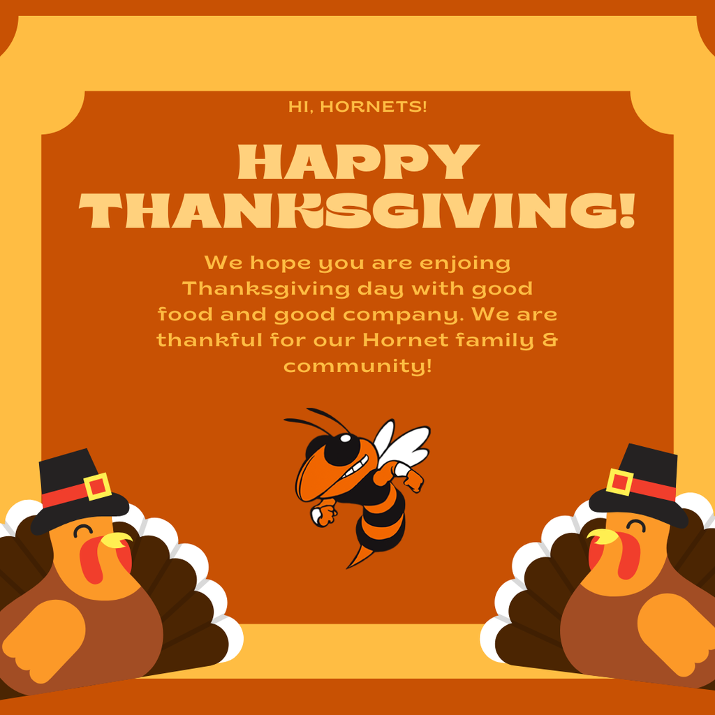 Orange Illustrated Thanksgiving Greeting Facebook Post (Instagram Post) (1)
