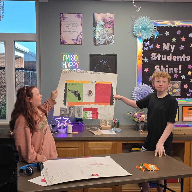 6th graders presenting