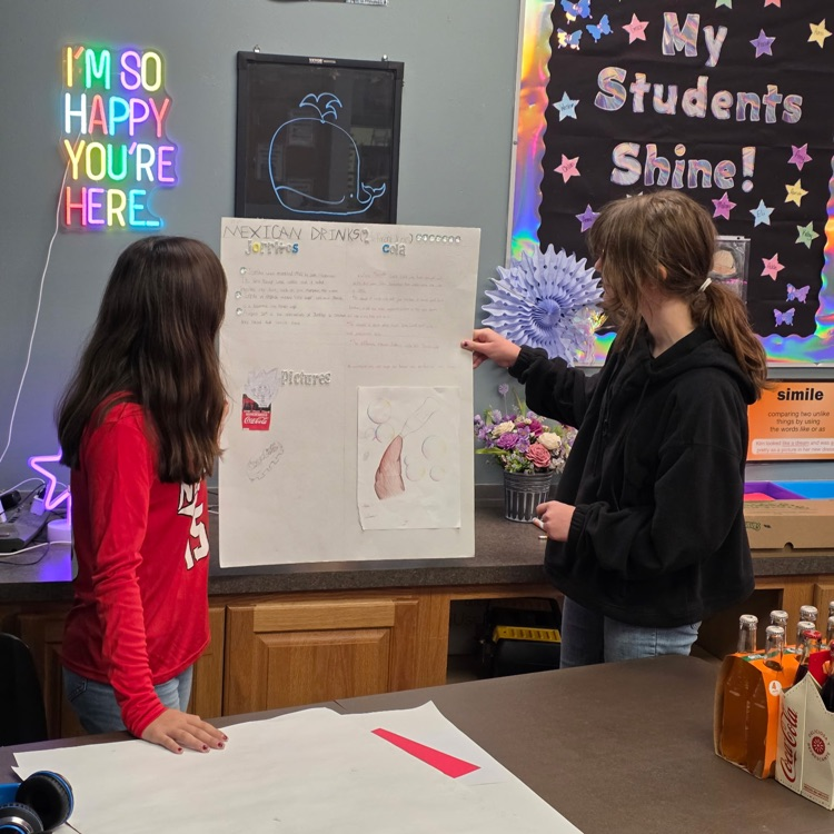 6th graders presenting