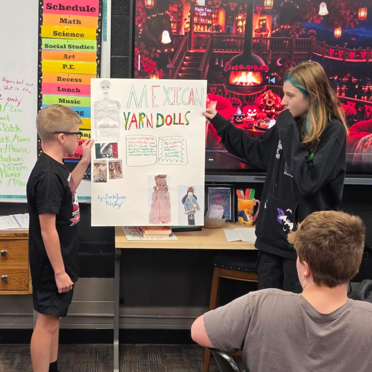 6th graders presenting