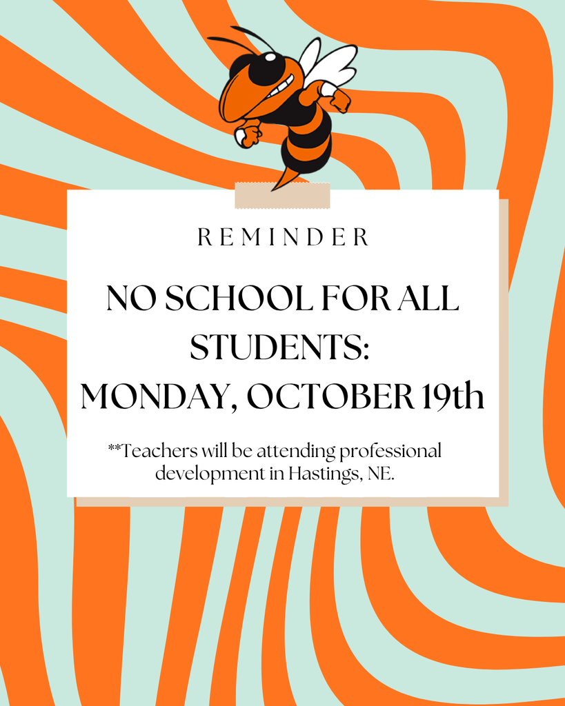 No school Monday, October 19th reminder