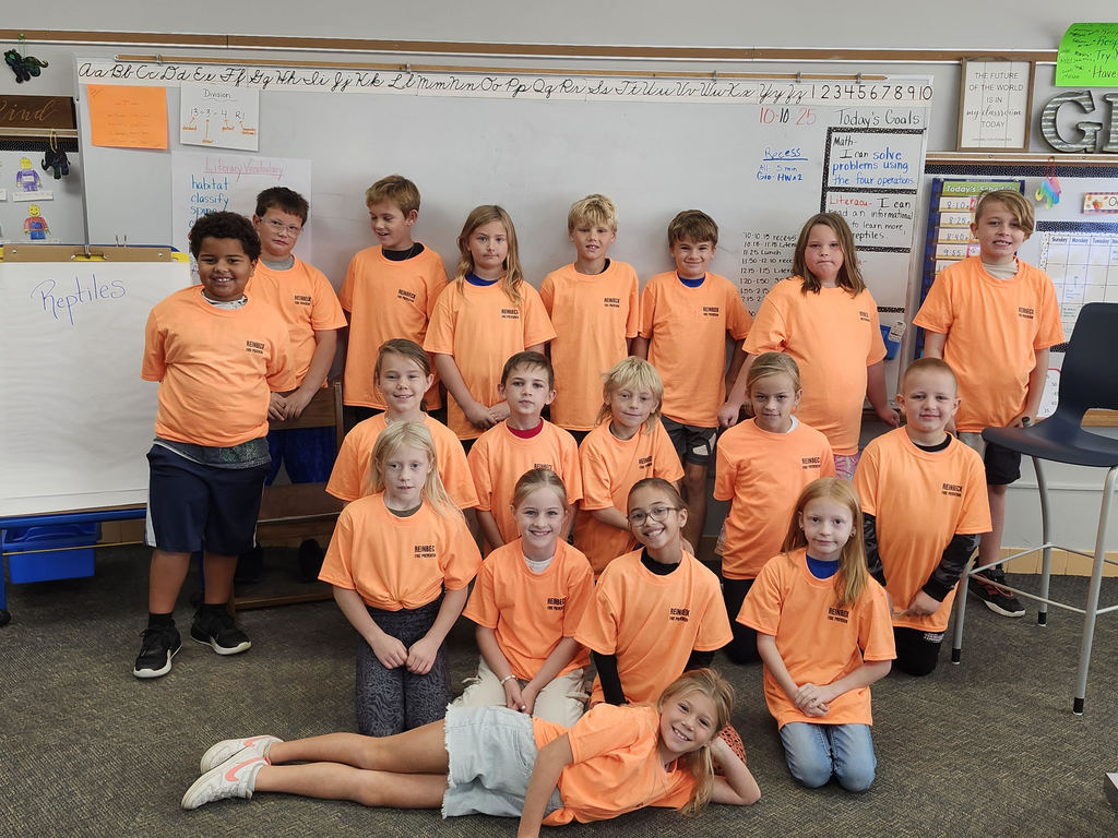Mrs. Fleshner's class in their new t-shirts!