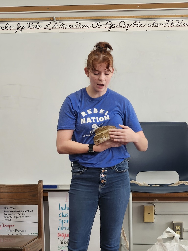 We had a special visitor today to go along with our learning of reptiles.