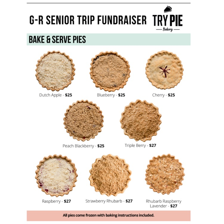 Pies for fundraiser