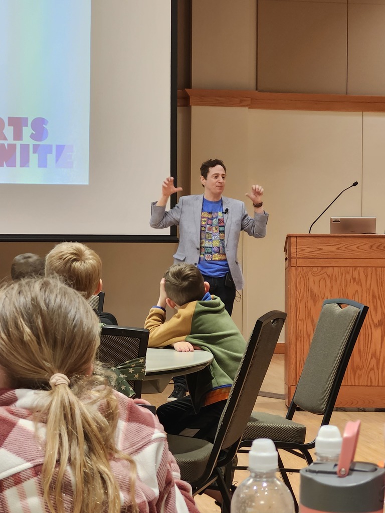 The Iowa author, Reuben Sack, taught the kids about writing comics.