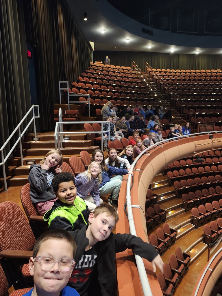 Getting ready for the musical to start.