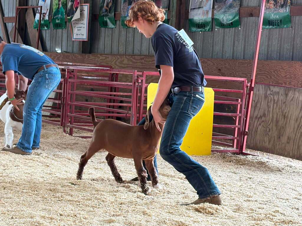 Lane and his junior doe