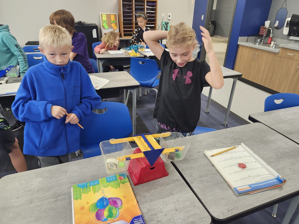 Working with balance scales.