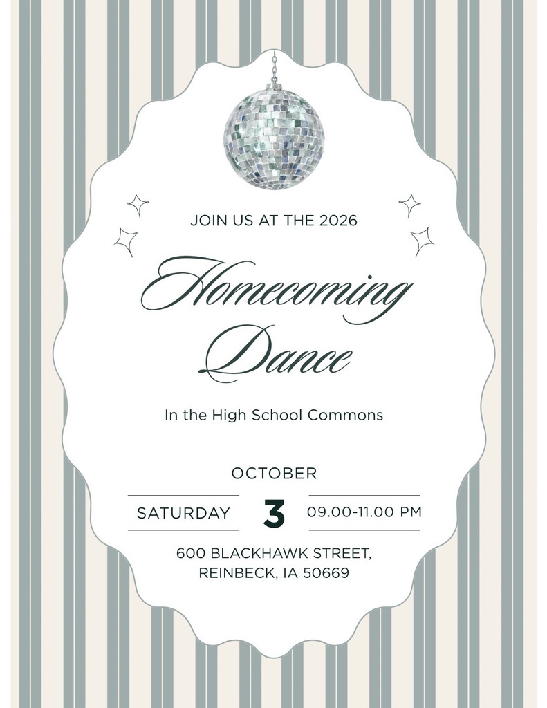 See the flyer for the homecoming dance information!