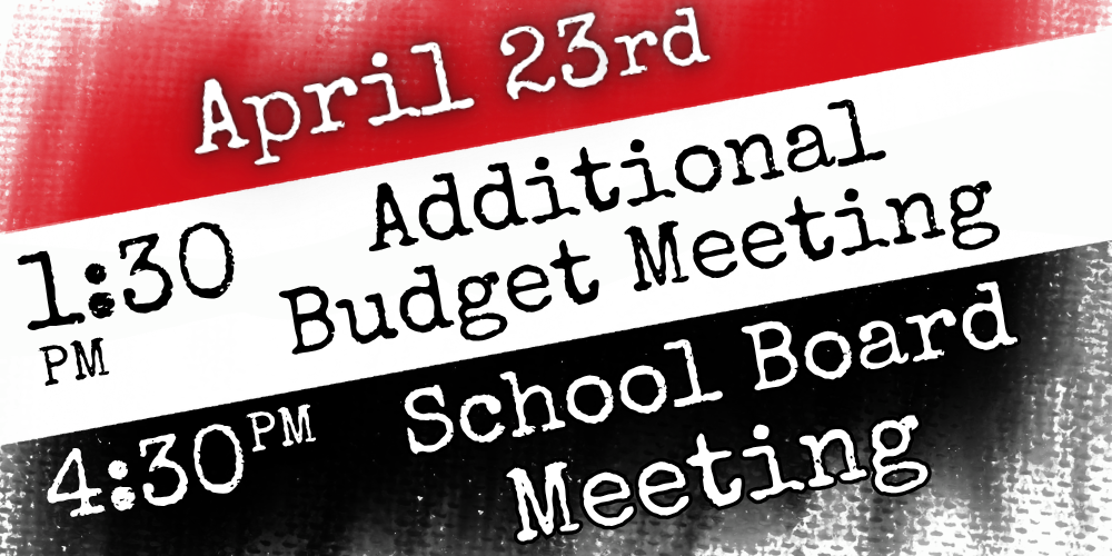 April 23rd Board Meeting