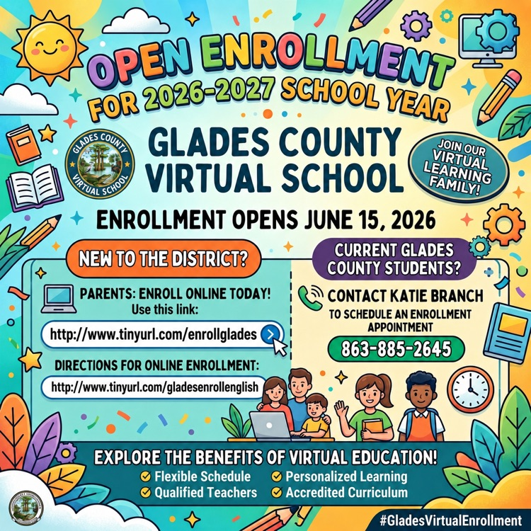 Glades County Virtual School Open Enrollment