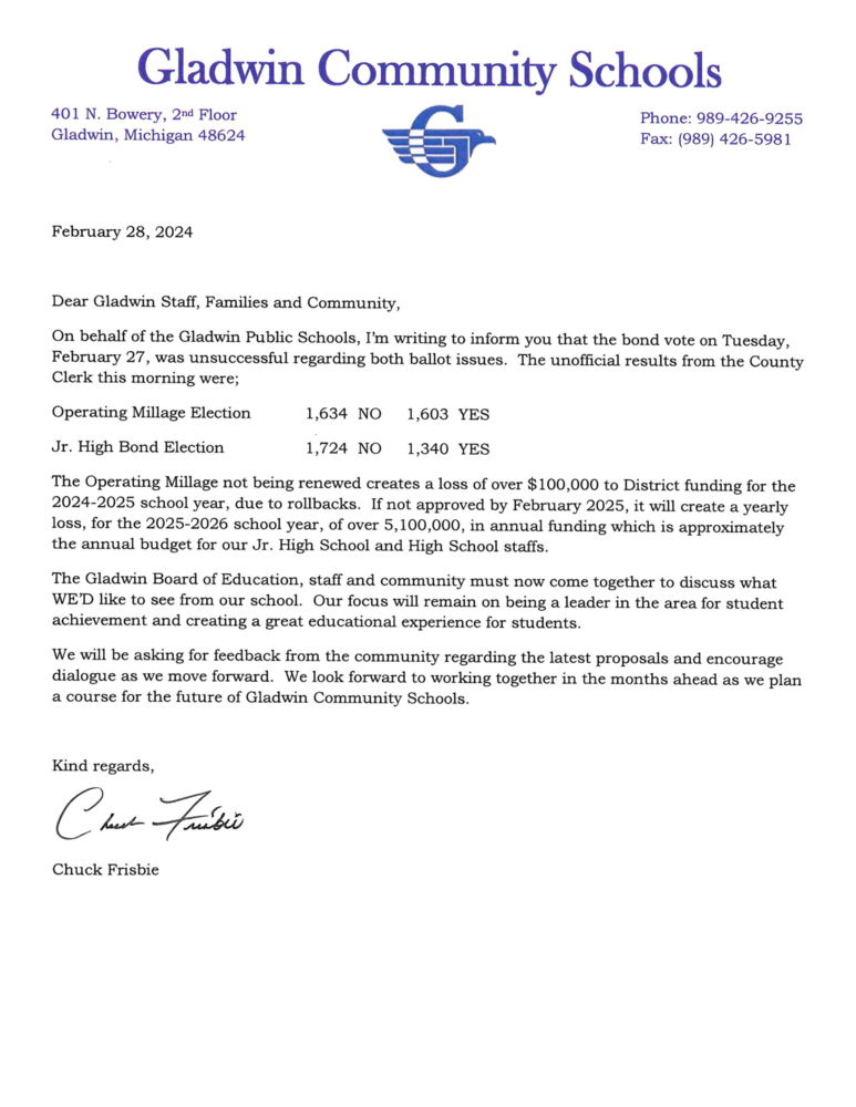 Home | Gladwin Community Schools Home | Gladwin Community Schools