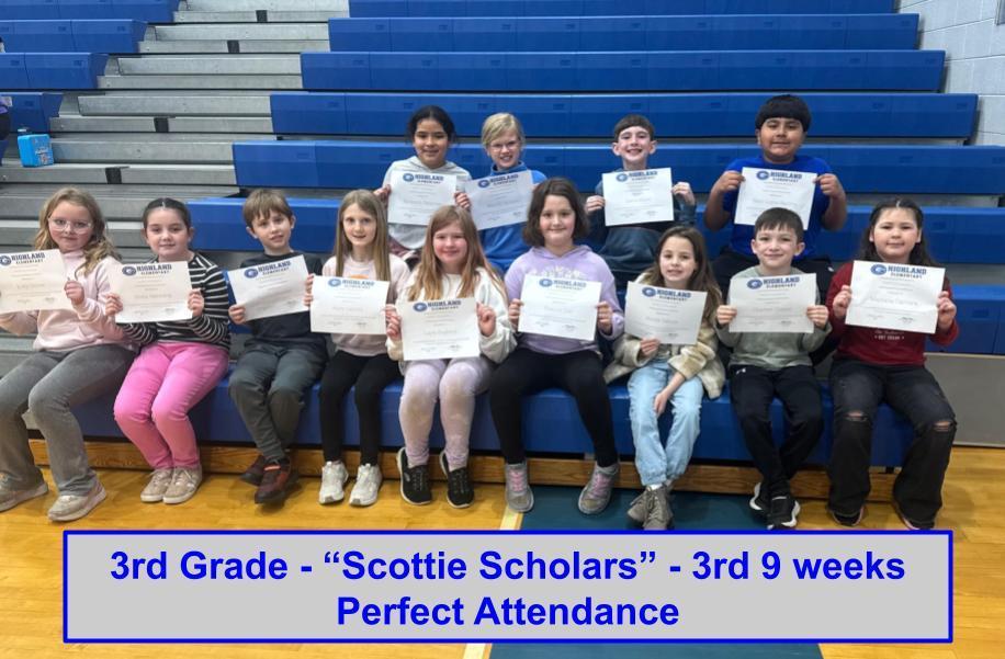 3rd Perfect Attendance