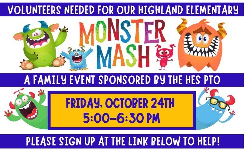 Monster Mash Volunteer Sign Up