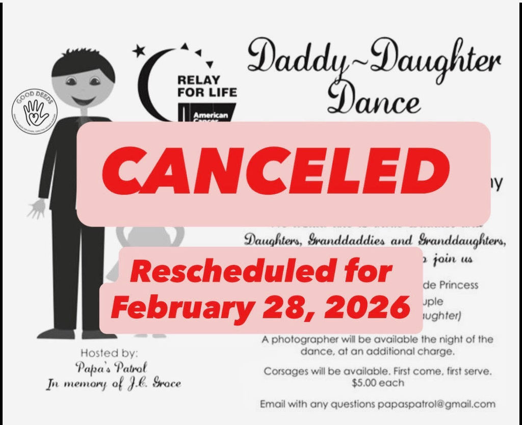 Daddy - Daughter Dance Canceled
