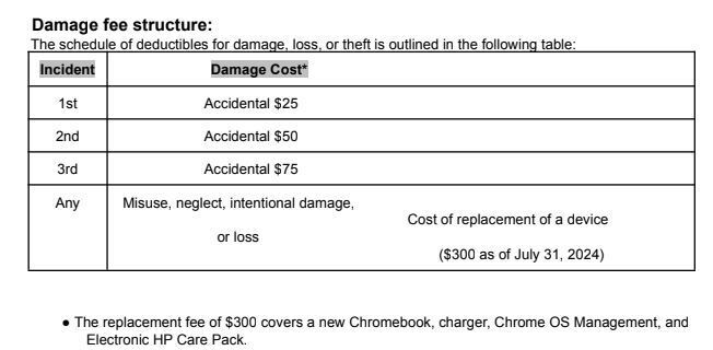 Chromebook Return