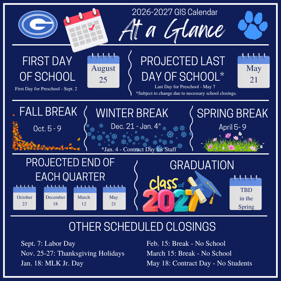 Calendar at a Glance