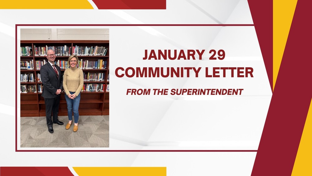 January 29, 2026 Communit Letter from the Superintendent