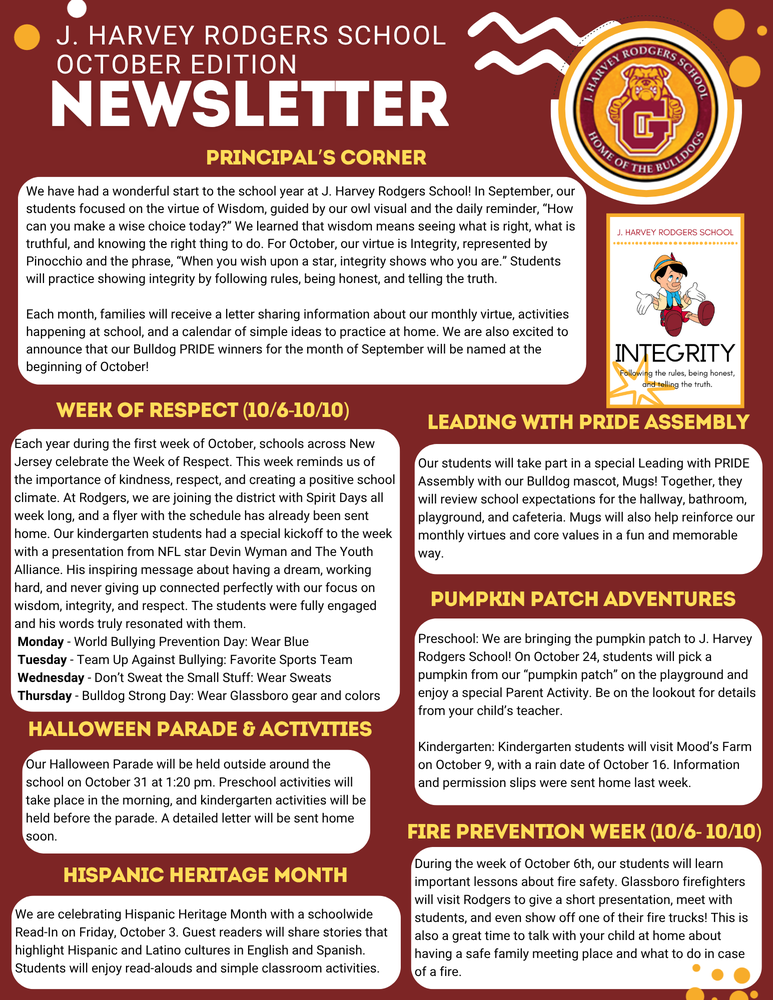 JHR October 2025 Newsletter