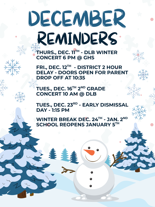 DLB Winter Reminders