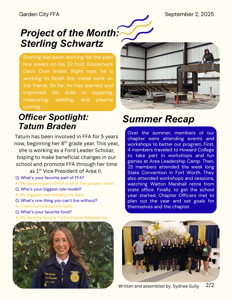 FFA Newsletter 2 of 2 Sept