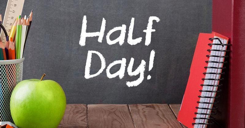 Friday, April 17th is a Half Day with dismissal at 11:30am. 
