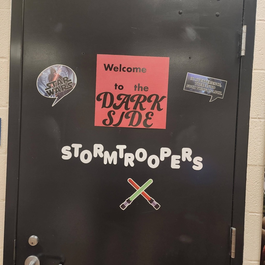 Welcome to the dark side. Stormtroopers. Star Wars. Door decorations