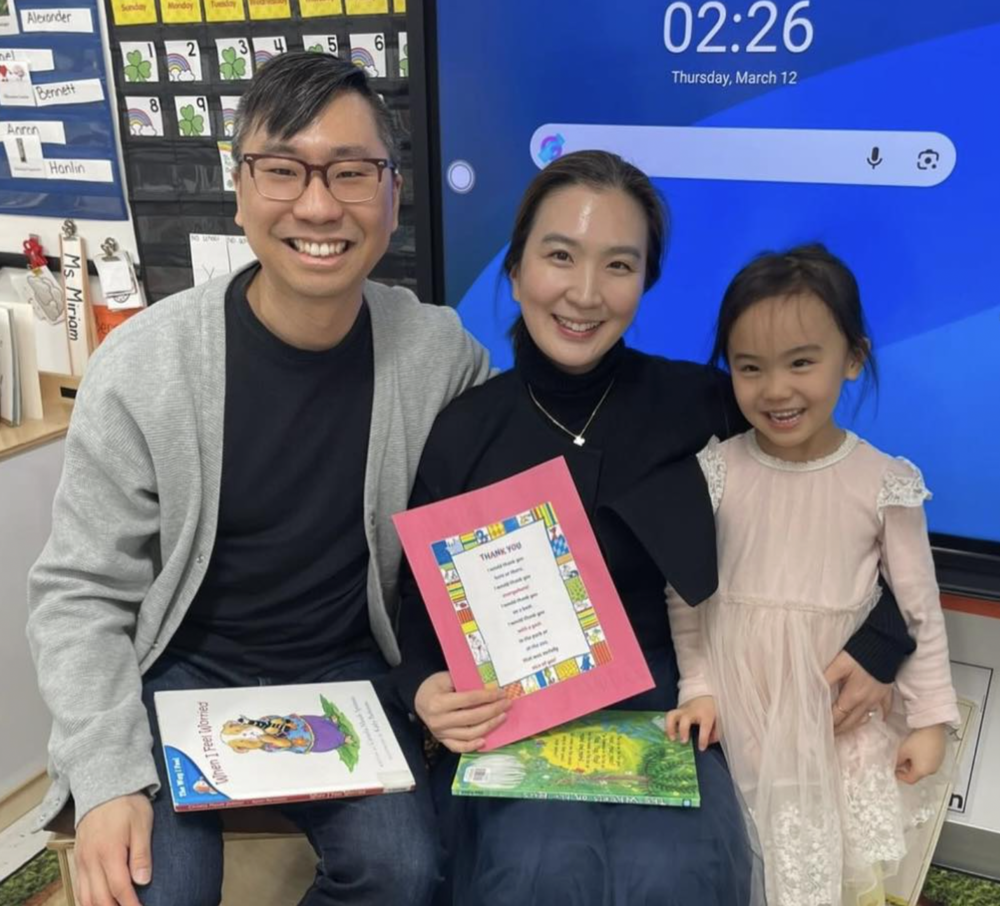 ECP student with Parents as Mystery Readers