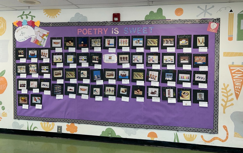 poetry is sweet bulletin board at Hamilton
