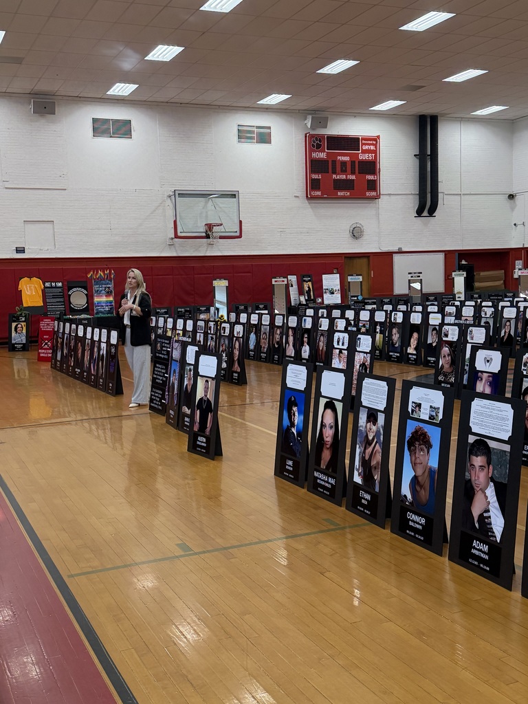 The Black Poster Project displayed in the grhs gym