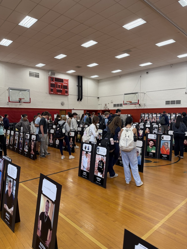 The Black Poster Project displayed in the grhs gym
