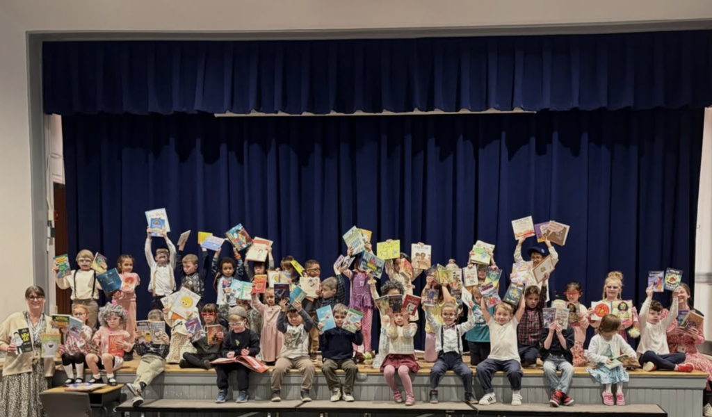 100th Day of School Central kids on stage