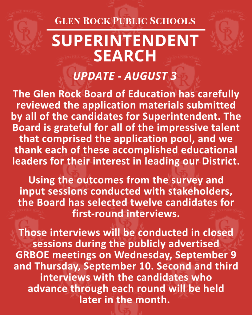 Aug 3 update 12 candidates