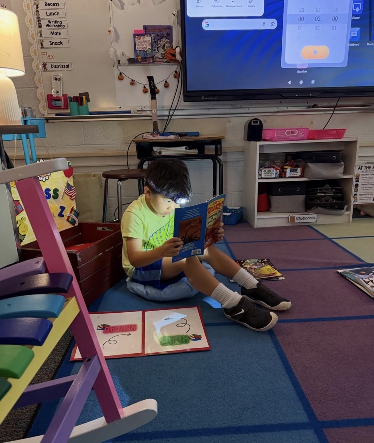 Coleman reading in the dark