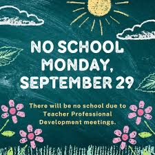No school Sept 29