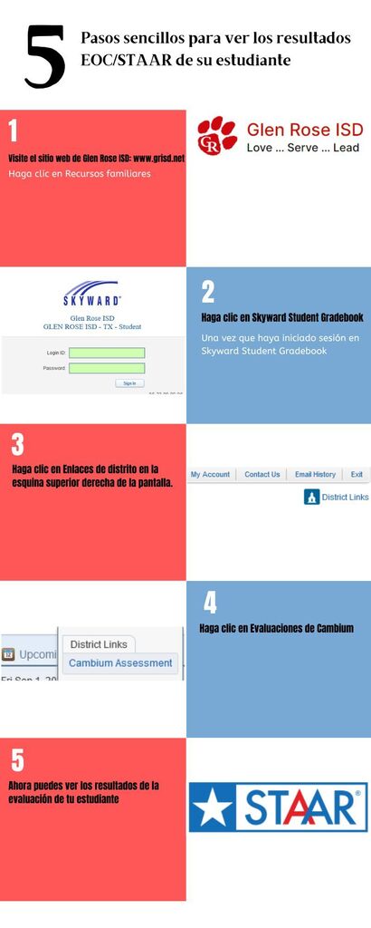 Steps in English & Spanish