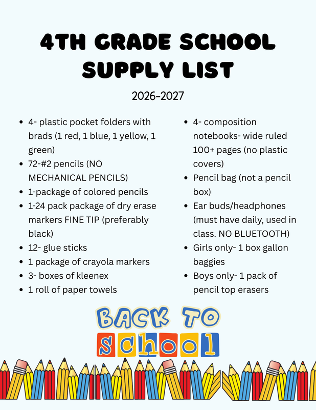 4th Supplies