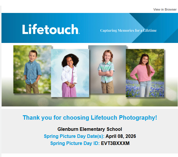 Spring Picture Day Info!!!