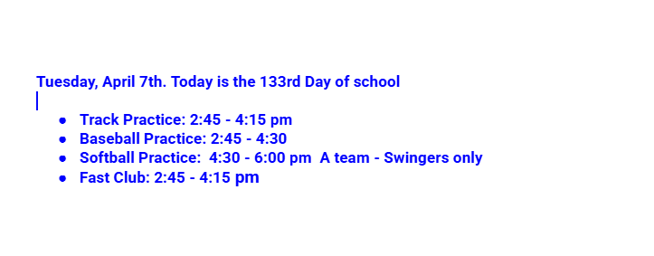 Announcement: April 7, 2026