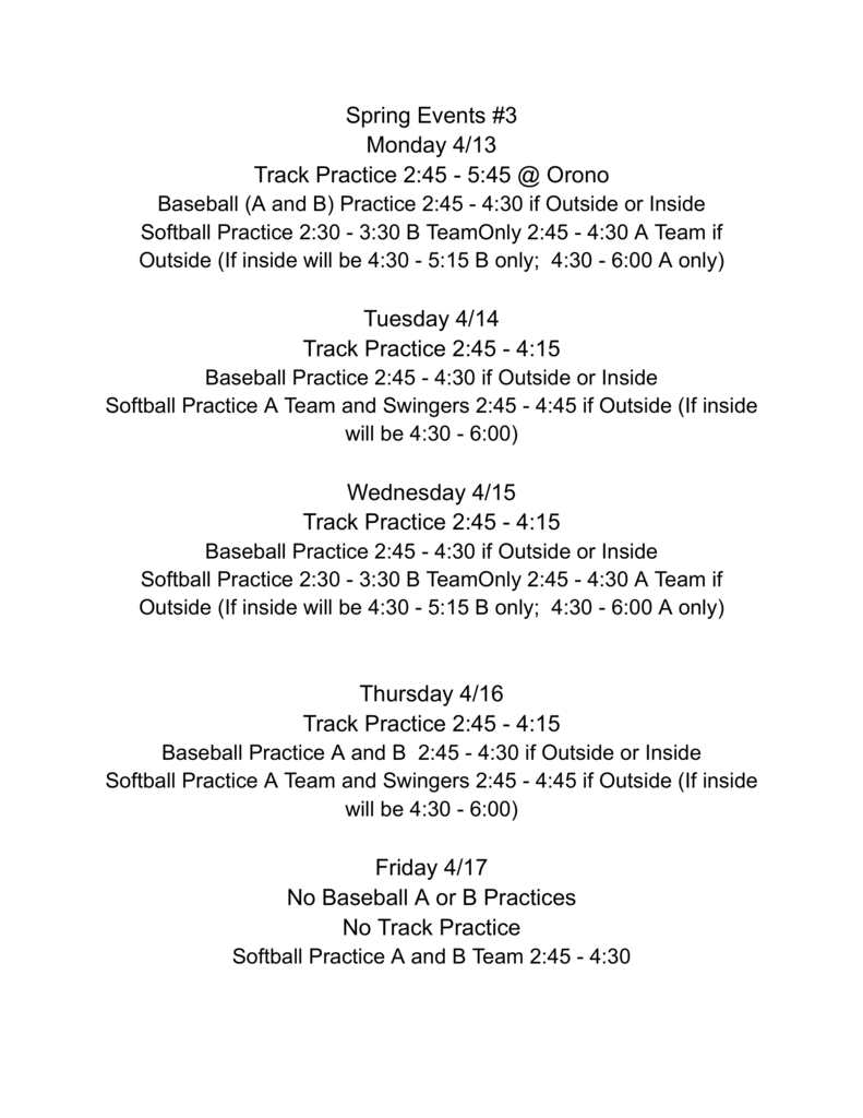 Week 3 Sports Schedule
