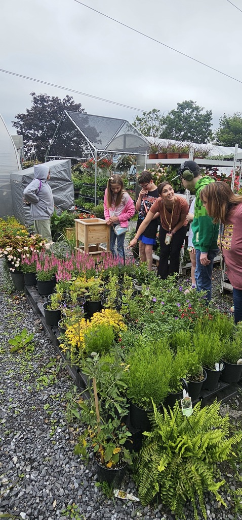 Students enjoyed the greenhouse.