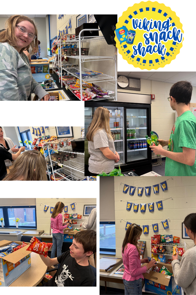 Students working in the Viking Snack Shack