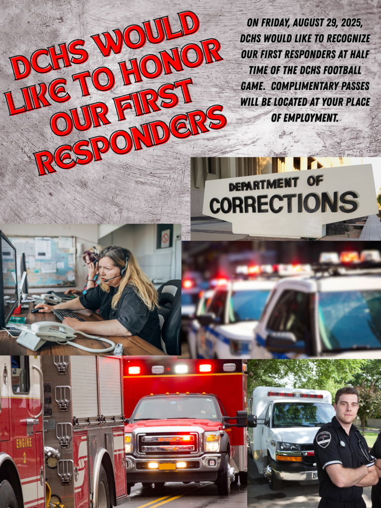 red, grey, pictures of first responder occupations