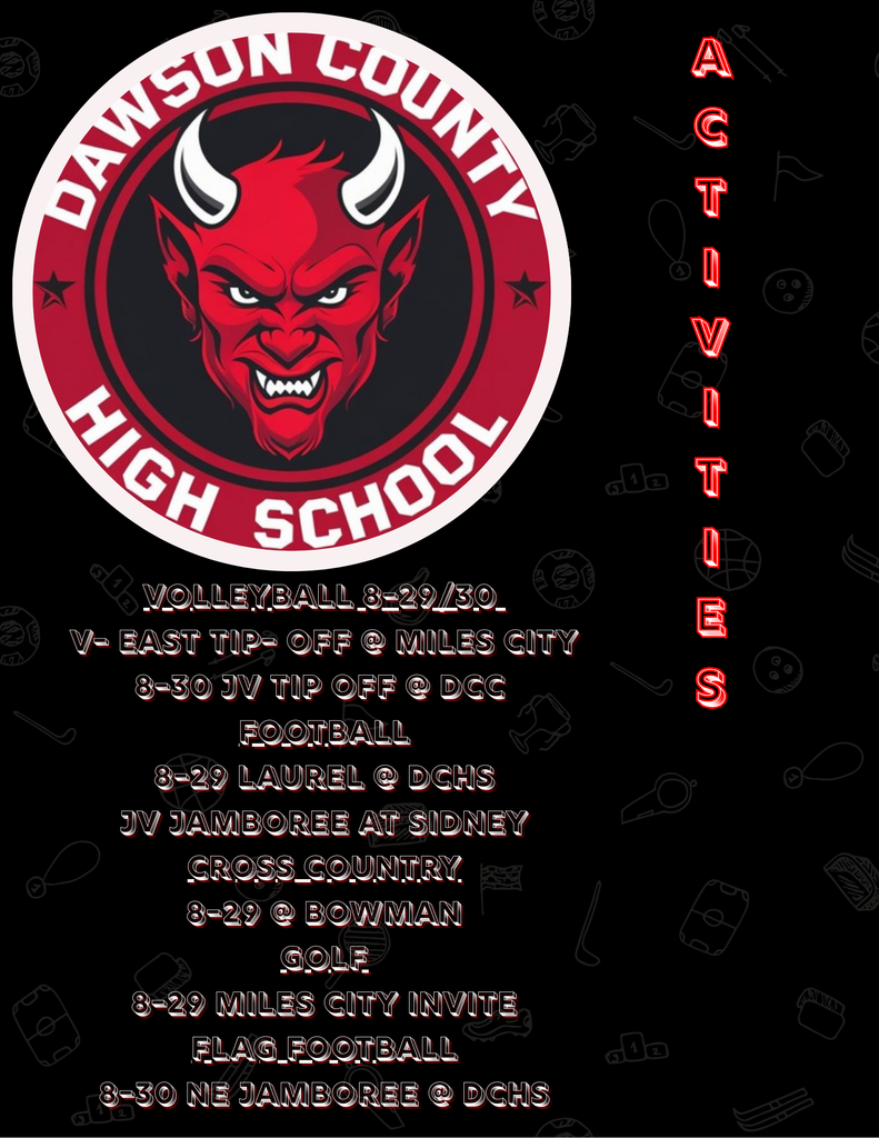 DCHS Activities 8/25-8/30